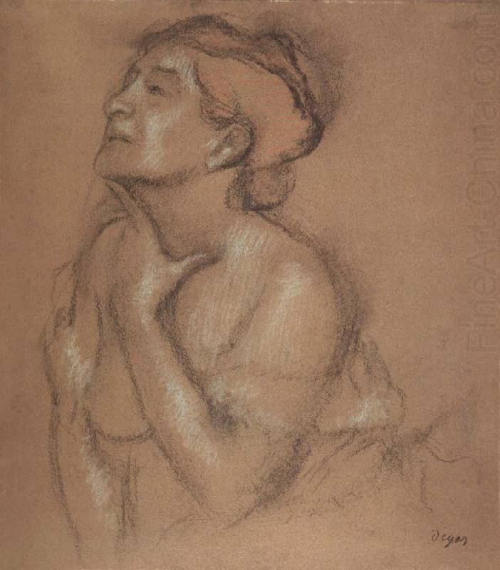 Edgar Degas Half-Langth Study of a Woman china oil painting image